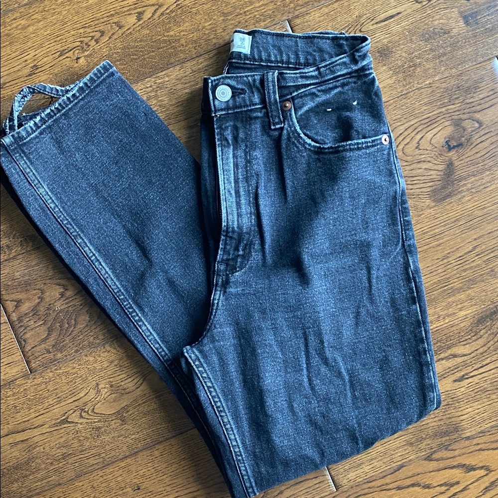 Abercrombie & Fitch Dark Gray Straight Jeans